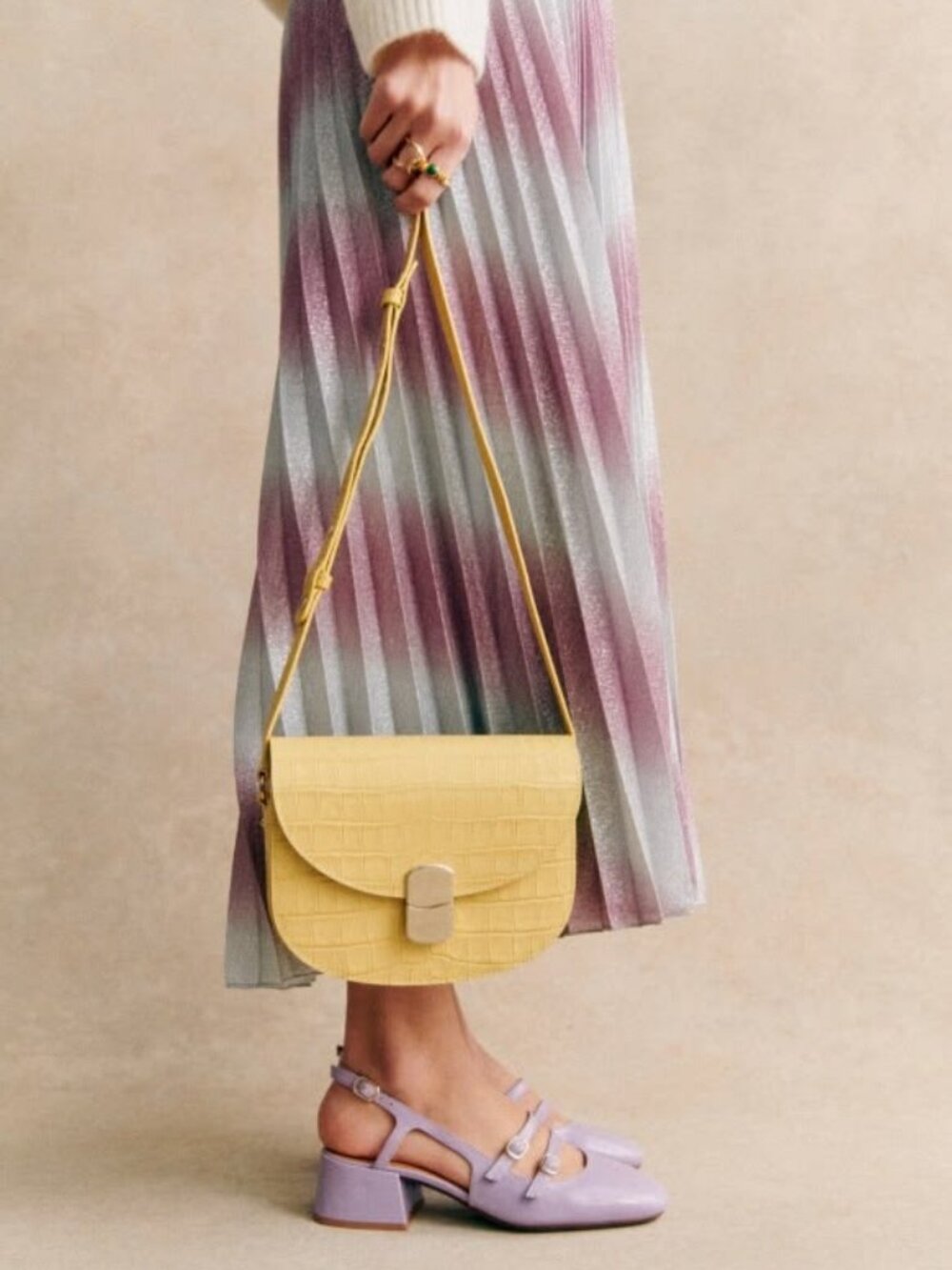Sezane Paula Babies, Patent Lilac, 36/6, BNWT. - Picture 5 of 11